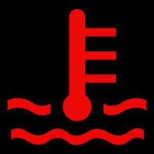 temperature warning light