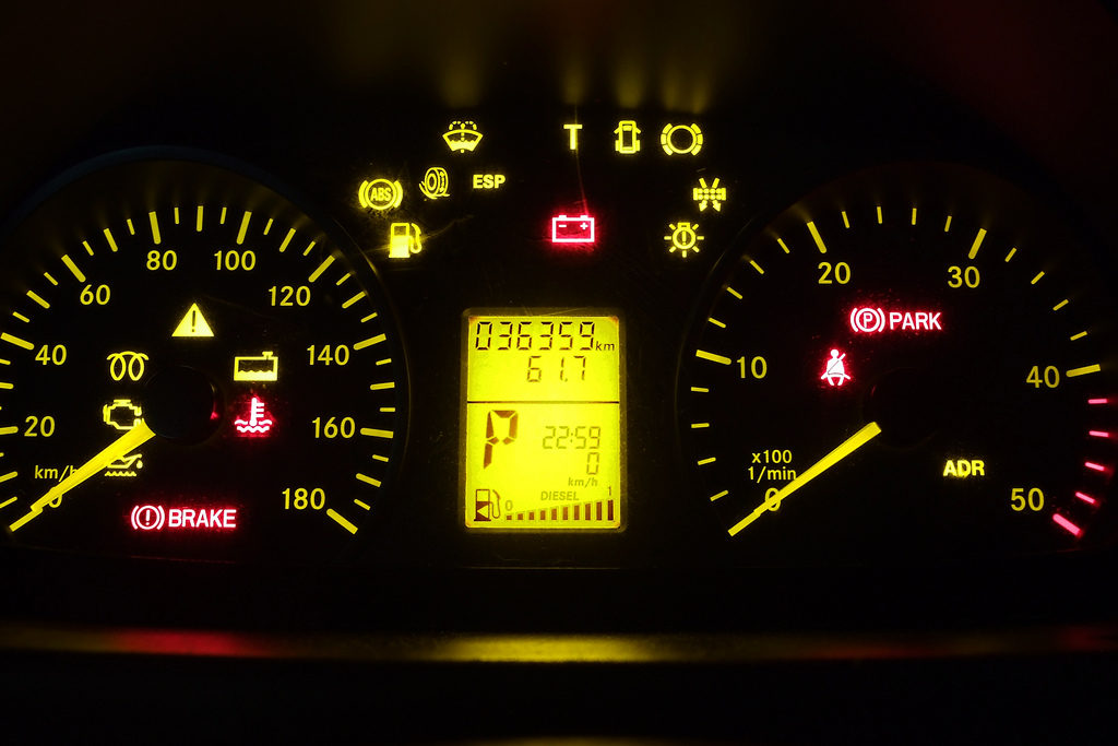 car speedometer symbols