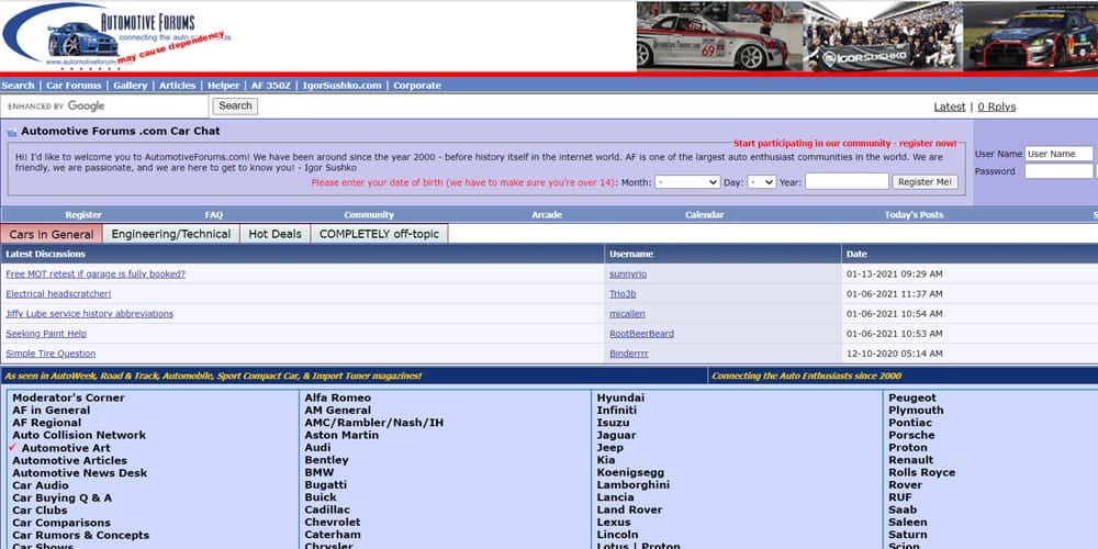 automotive forums