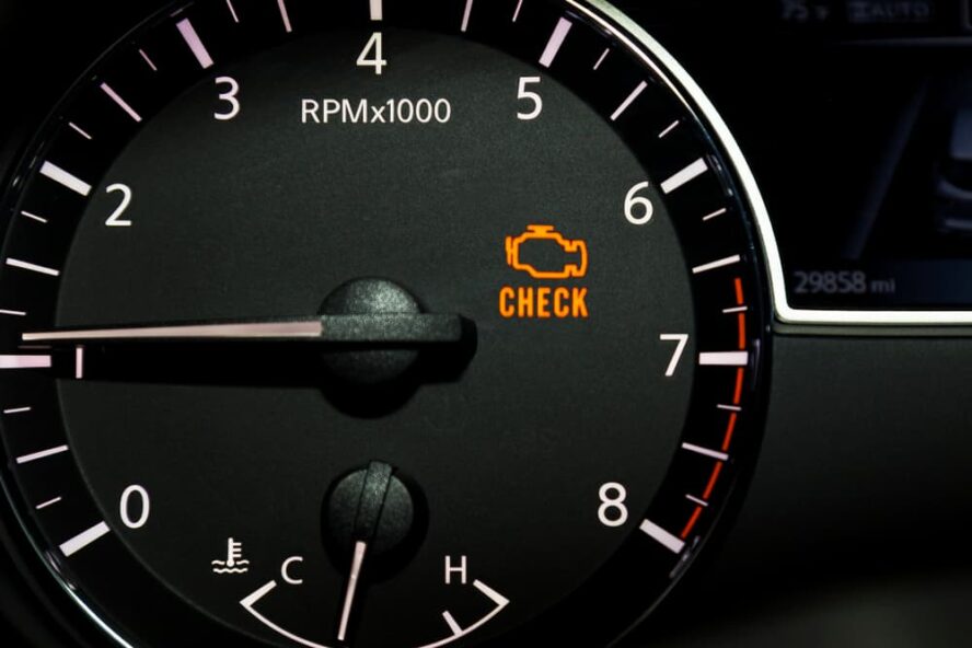 2010 vw cc check engine light