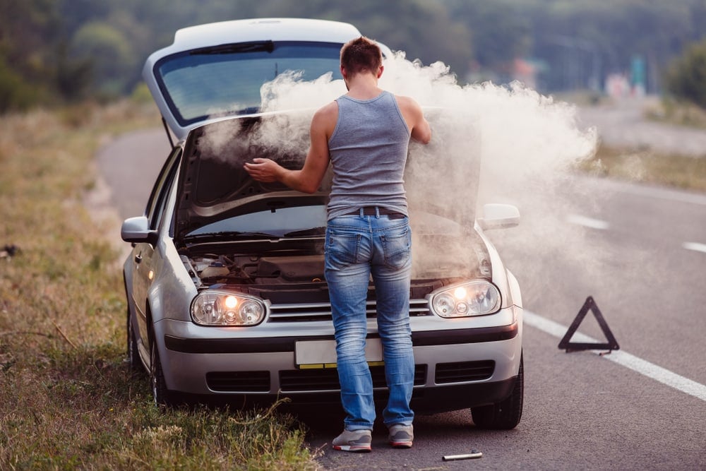 white smoke from engine