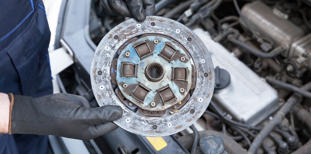 worn clutch disc