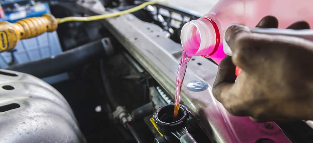 mixing red and orange coolant