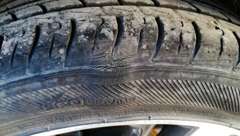 Sidewall Tire Bulge