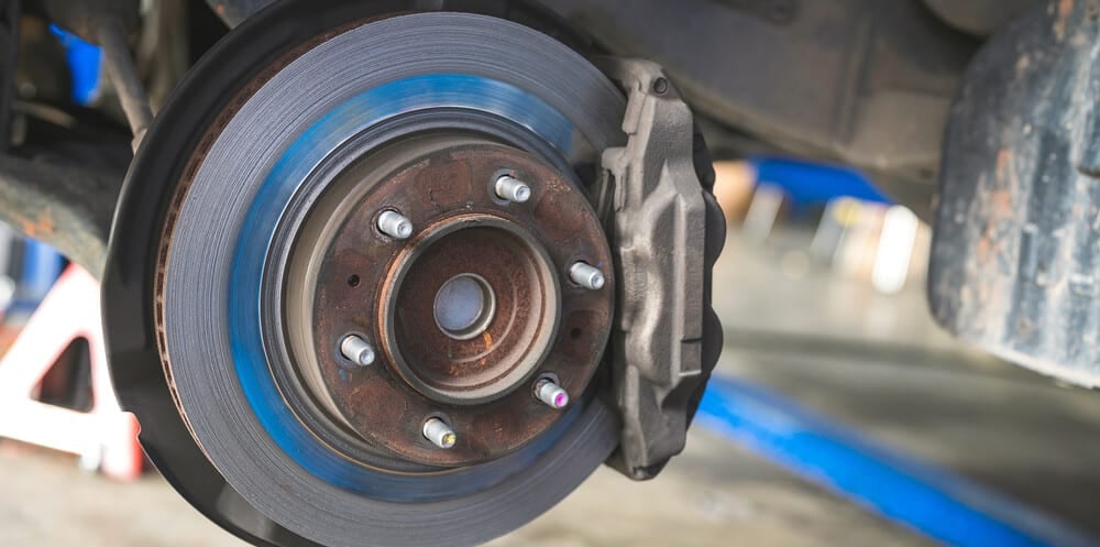 worn brake disc