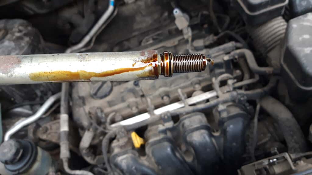 Engine Oil On Spark Plug