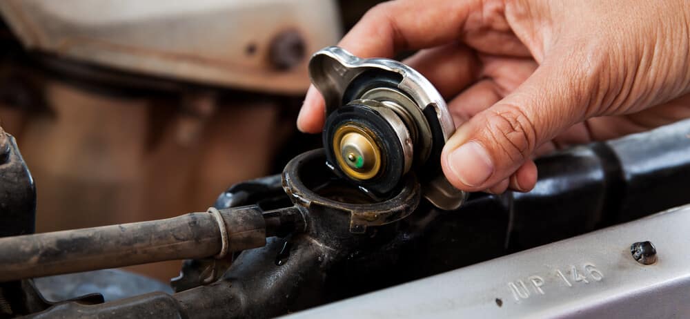 radiator cap open