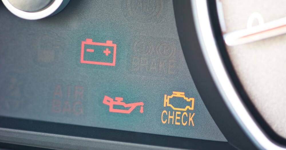 check engine warning light