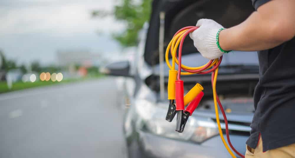 drained car battery