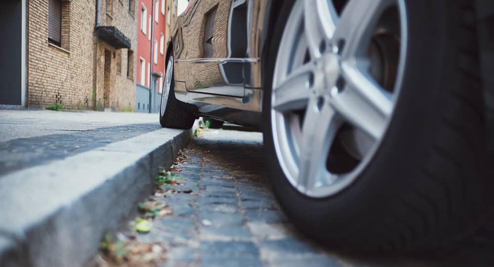 driving on curb