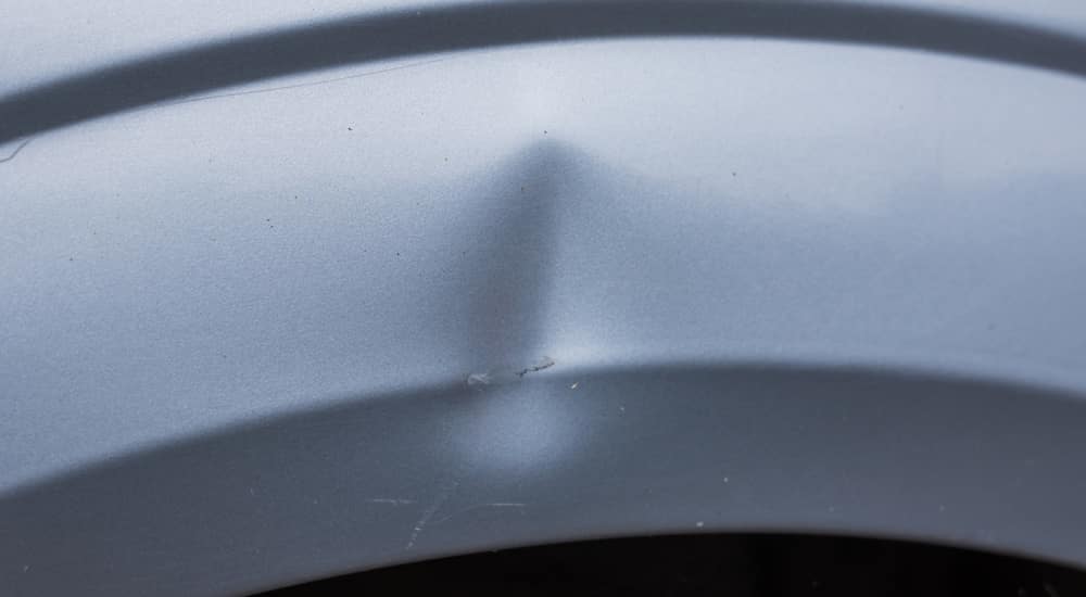 small car dent