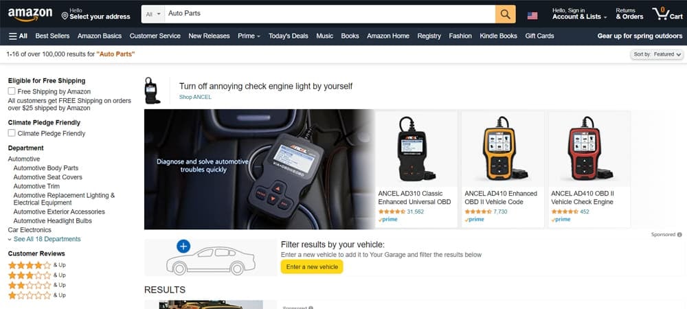 amazon auto parts