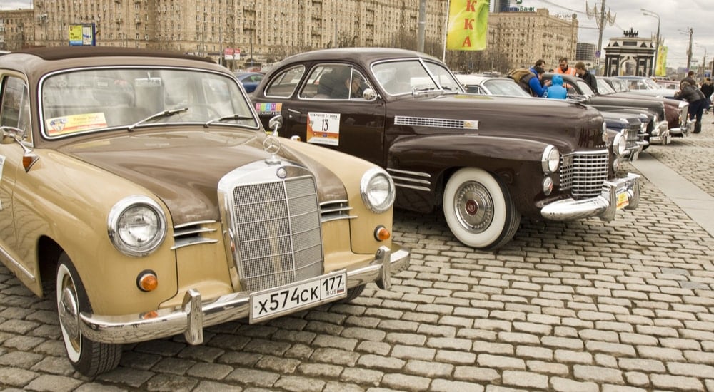 old mercedez benz cars