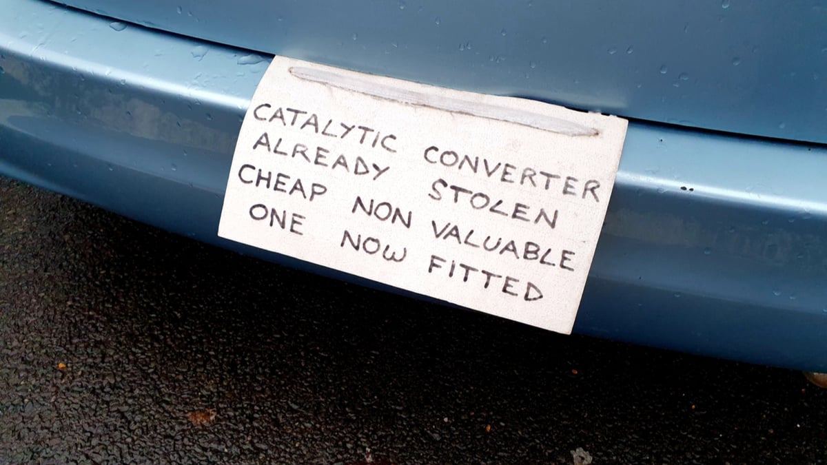 Cars Most and Least Targeted for Catalytic Converter Theft