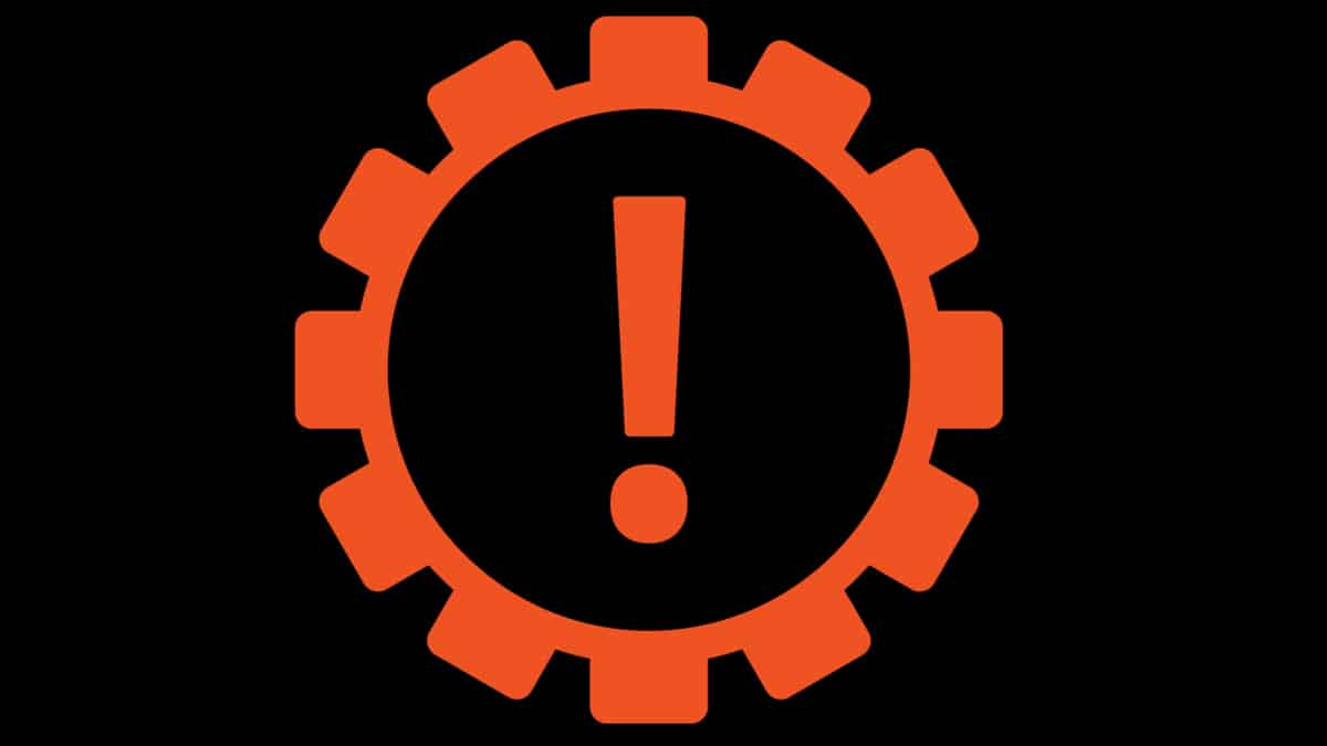 Transmission warning light