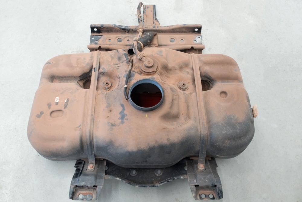 Car Gas Tank Removed
