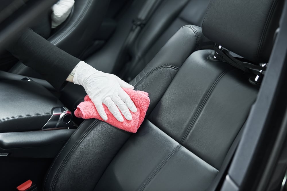 Wipe Leather Car Seat