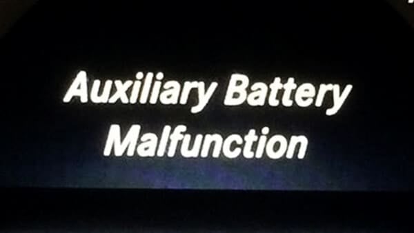 Auxiliary Battery Malfunction Mercedes