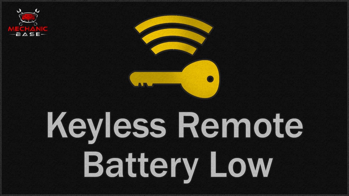 Keyless Remote Battery Low