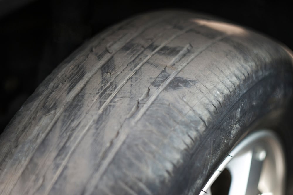 patchy tire wear