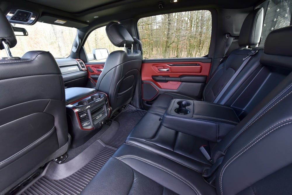 pickup truck rear interior