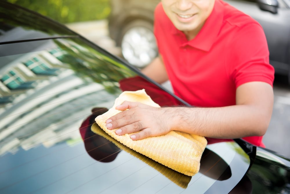 clean windshield