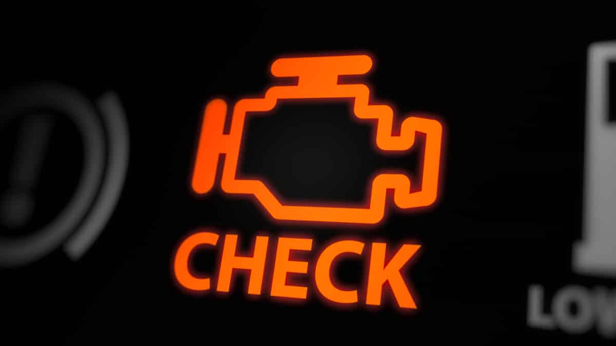 check engine light turned off