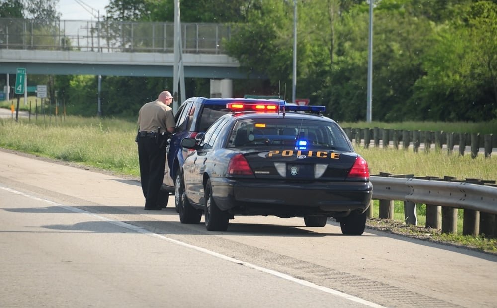 police stop car